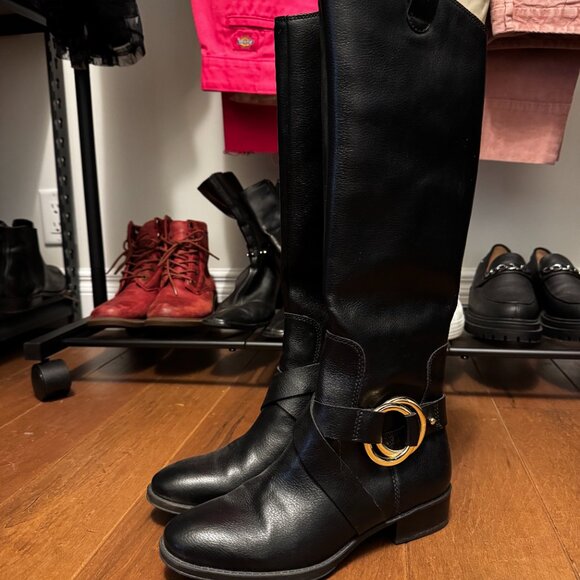 Karl Lagerfeld Paris Black Riding Boots | Size 7 | VGUC - Picture 8 of 8